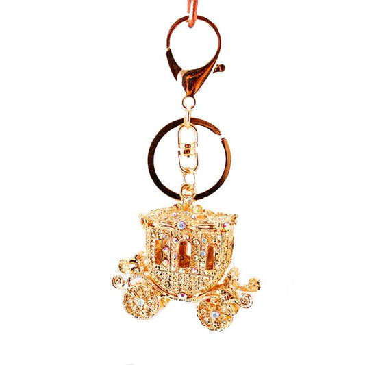 Bling bling, princess!  Here's a purse dangle charm or a great keychain.  Maybe a use it as a pendant on a necklace, wow, how fancy!