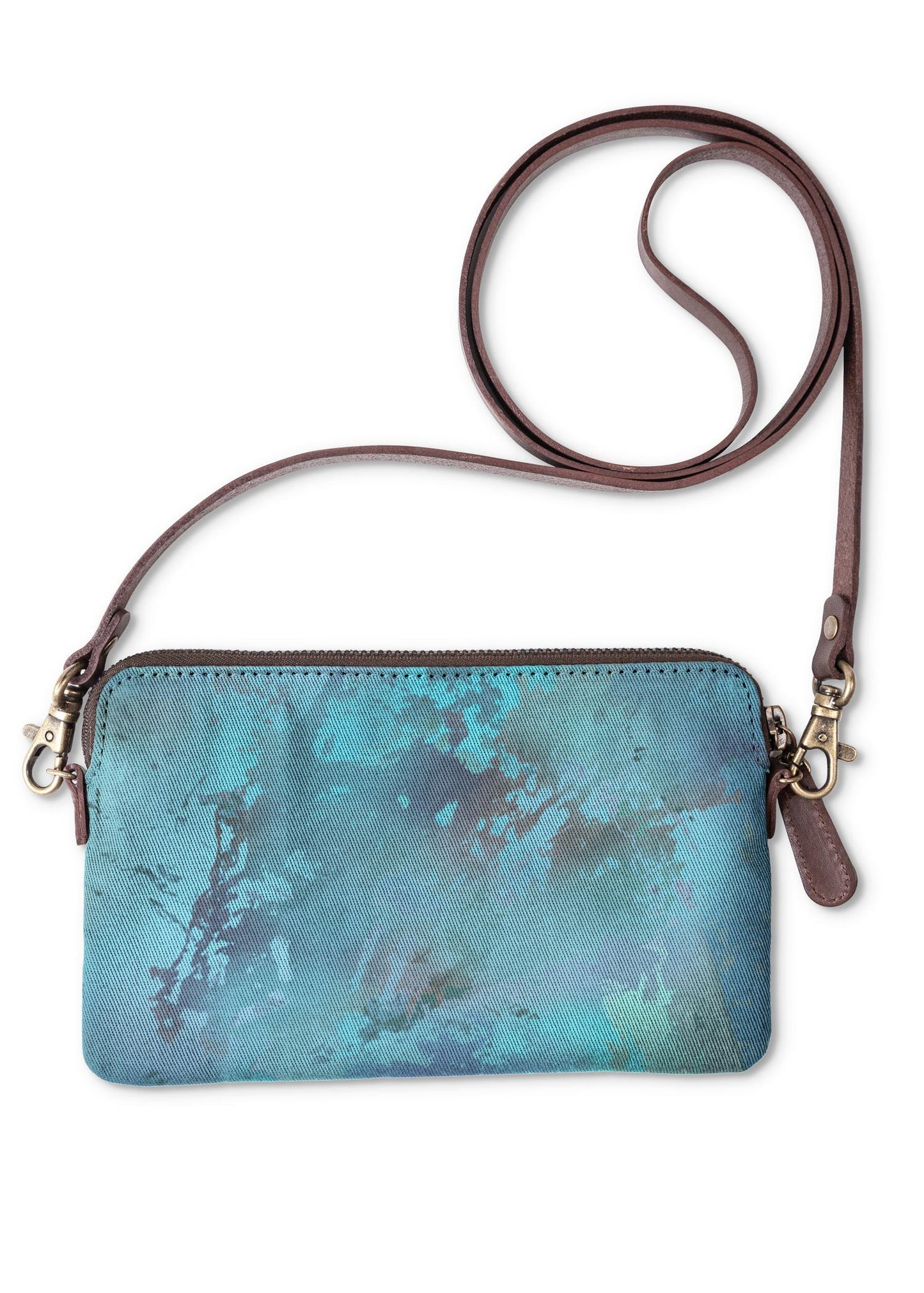 Blue Dreams Cotton Clutch Purse - Only 2 of 20 Remain