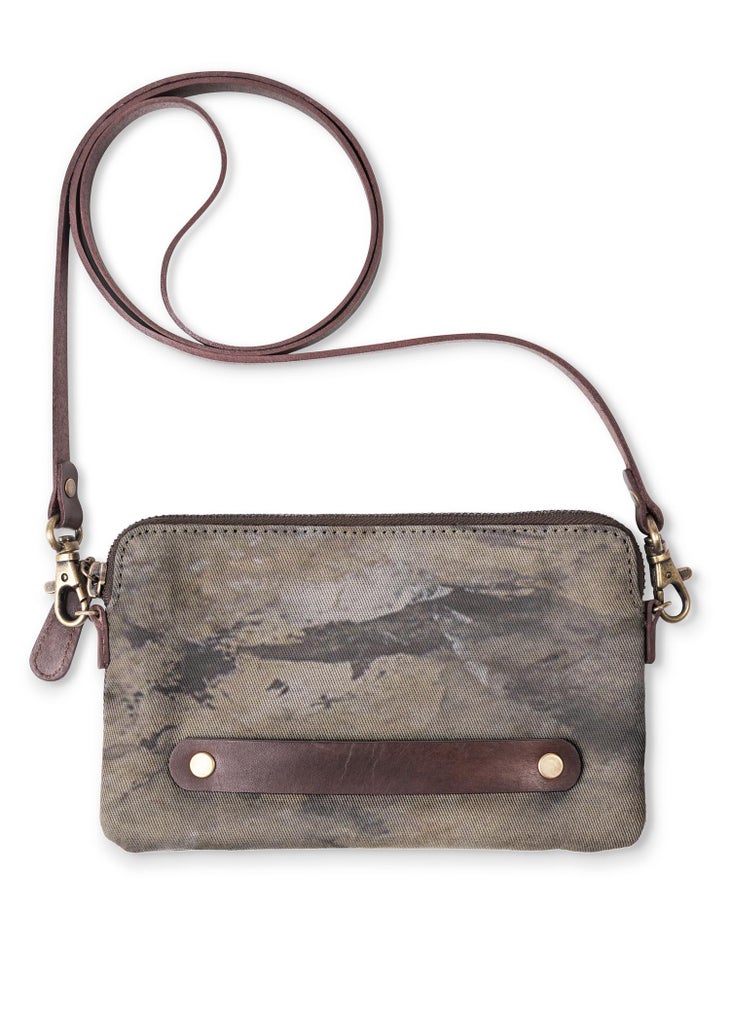 Granite and grunge in a sophisticated clutch bag design.  Edgy!