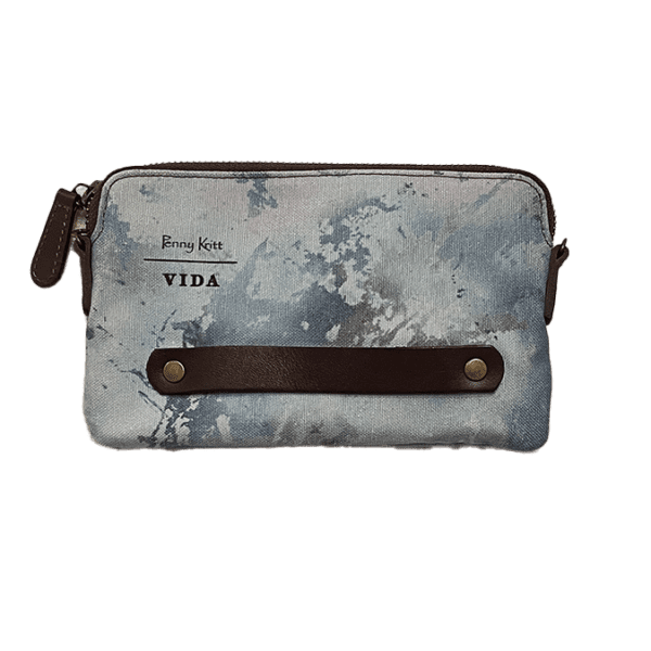 Blue Dreams Cotton Clutch Purse