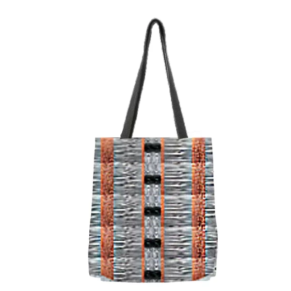 Metal Up and Down Long Strapped Tote