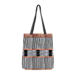 Three Metal Long Strapped Tote